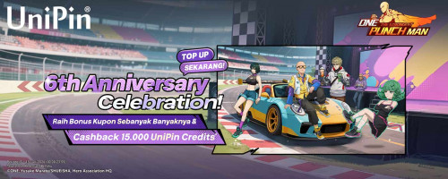 Celebrating The 6th Anniversary of One Punch Man – Dapatkan Bonus Sebanyak-banyaknya dan Cashback 15.000!